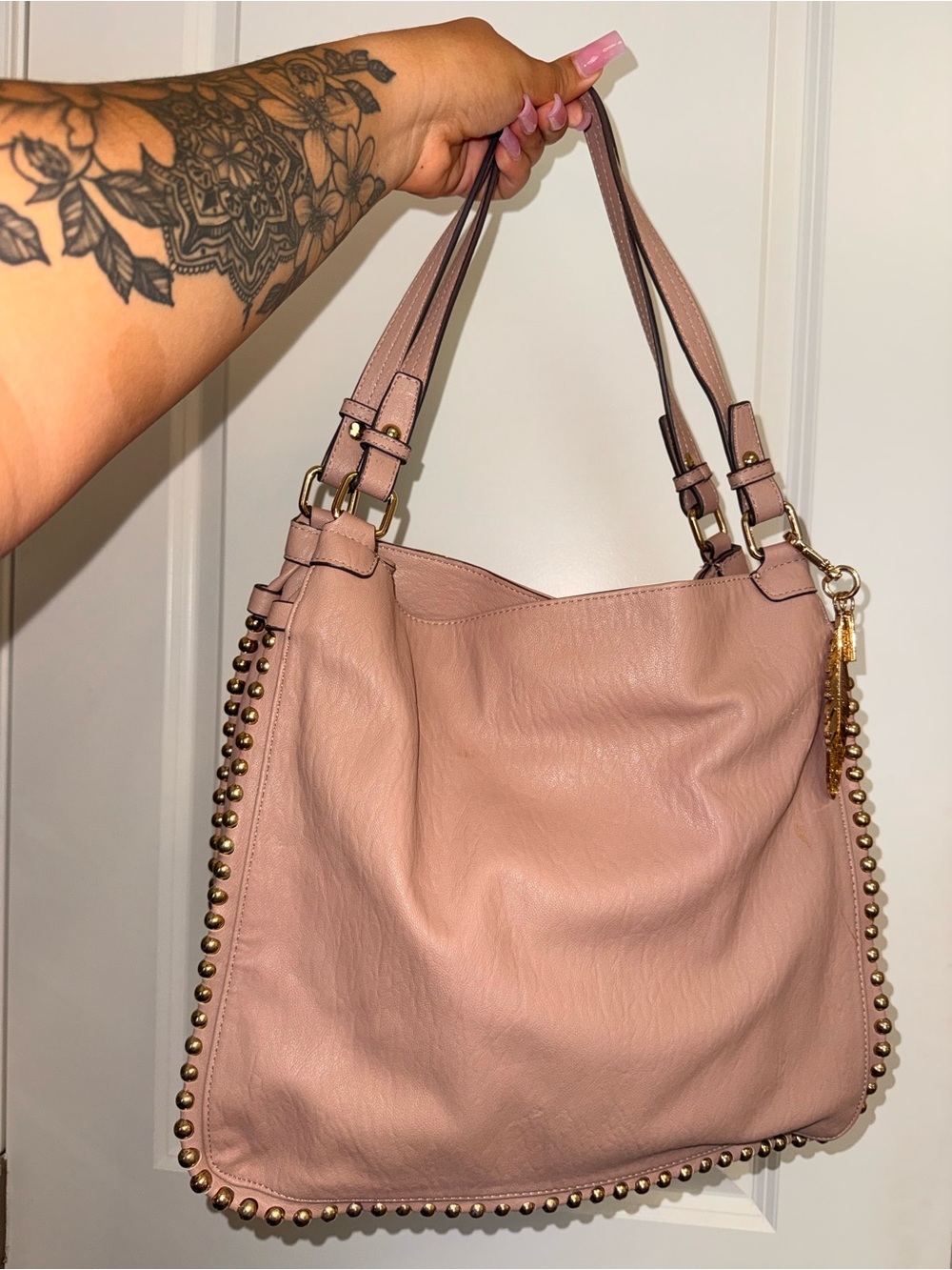 Jessica Simpson Studded Hobo Shoulder Bag